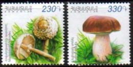 Armenia MNH Cat# 642-643 Mushrooms Set Of 2 Single Stamps Scott #965-966 Date Of Is Free Shipping - Armenia