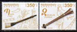 Armenia MNH Cat# 674-675 Europa 2014 Musical Instruments Scott #992-993 Date Of Iss Free Shipping - Armenia