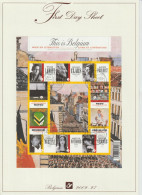 Belgium First Day Sheet 2009-27 Mi 4016-4025 Block This Is Belgium - Books And Literature - Storia Postale