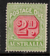 AUSTRALIA 1913 2d Carmine And Apple-green Postage Due SG D81a HM #CCO1 - Strafport