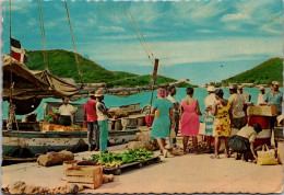 Virgin Island St Thomas Waterfront Market Scene - Virgin Islands, US