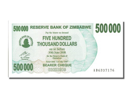 Billet, Zimbabwe, 500,000 Dollars, 2007, 2007-07-01, NEUF - Zimbabwe