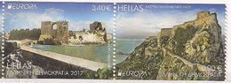 2017 Griechenland  Hellas Mi. 2953-4 C **MNH Booklet Stamp Europa :   Castles - 2017