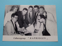 Cabaretgroep " KAPRIOLEN " > Fan Kaart ( Zie / Voir Scans ) Stars Brugge ! - Chanteurs & Musiciens