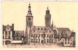 CPA Carte Postale Belgique Dixmude Hôtel De Ville Et Tour De L'Eglise VM65249ok - Diksmuide