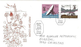 Norge Norway 1980 KFIK - KFUM, Mi 815-816, FDC - Storia Postale