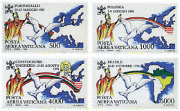 32808 MNH VATICANO 1992 VIAJES DEL PAPA JUAN PABLO II - Autres & Non Classés