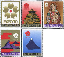 116361 MNH VATICANO 1970 EXPO 70. EXPOSICION UNIVERSAL DE OSAKA - Châteaux