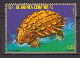 1978 Äquatorial-Guinea, Mi:GQ 1356, Yt:GQ 122-E, Ankylosaurus,  Prehistoric Animals (I) - Guinée Equatoriale