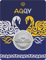 KAZAKHSTAN: Cu-Ni 100 Tenge AQQU SWAN AKKU 2021 BU Blister Totems Of Nomads - Kazakhstan