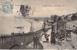 FRANCE - 80 - ONIVAL - Chemin Des Douaniers - Côté Sud - Enfant Et Chien - Carte Postale Animée - Onival