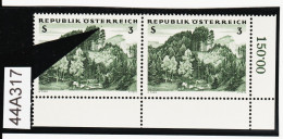 44A317 ÖSTERREICH 1962 Michl 1125 PLATTENFEHLER FARBFLECK  Mit VERGLEICHSTÜCK ** Postfrisch - Abarten & Kuriositäten