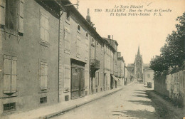 CPA Mazamet-Rue Du Pont De Caville Et église Notre Dame-2200-Timbre      L2146 - Mazamet