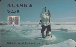 Alaska - Alaskan Eskimo Hunter, Spring Sea Ice, Landscapes, 52.50 $, 5,000ex, 3/94, Mint - Otros – América