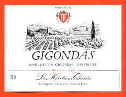 Etiquette Neuve De Vin Gigondas Les Héritiers Thorin à La Chapelle De Guinchay - 75 Cl - Vin De Pays D'Oc