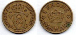 MA 21087 / Danemark - Denmark - Dänemark 1 Krone 1925 TB - Denemarken