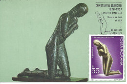 ROUMANIE - CARTE MAXIMUM - Yvert N° 2949 - OEUVRE Du SCULPTEUR Constantin BRANCUSI - Tarjetas – Máximo