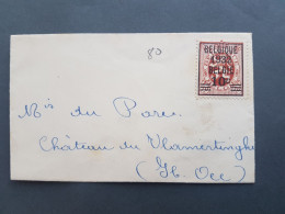 Obp/cob 334 (Belgique 1932 België) Kleine Enveloppe - Typo Precancels 1936-51 (Small Seal Of The State)