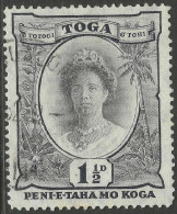 Tonga. 1920 Definitives. 1½d Used. SG 56 - Tonga (...-1970)