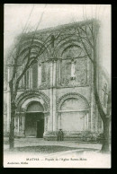 11660 - CHARENTE MARITIME - MATHA - Façade De L'Eglise Sainte-Hérie - Matha