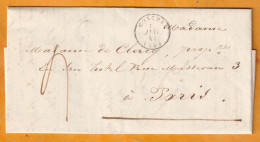 1844 - Lettre Pliée Avec Corresp De 3 P. De CONCHES, Eure Vers PARIS - Cad D'arrivée - Donation De Terrain - 1801-1848: Precursori XIX