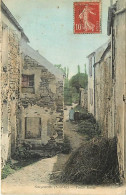 -dpts Div-ref-BH856- Yvelines - Gargenville - Vieille Ruelle - Fillettes - Carte Colorisée - - Gargenville