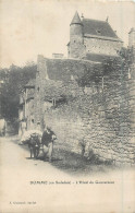 CPA 24 Dordogne > Domme En Sarladais L'Hotel Du Gouverneur - Ane - Rare - Domme