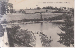 Bourbon L'Archambault L'Etang , Pecheurs   Carte Postale Animee - Bourbon L'Archambault