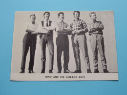 DINO And The JUKE-BOX BOYS ( Zie / Voir Scans ) Fan Kaart ( J. Vandebroek ) Heusden ! - Chanteurs & Musiciens