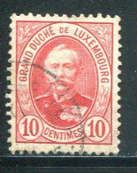 LUXEMBOURG- Y&T N°59- Oblitéré - 1891 Adolphe Front Side