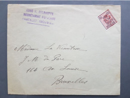 Typo Obp/cob 334 (Belgique 1932 België) Envelop Abbé H. Delbauffe - Tipo 1929-37 (Leone Araldico)