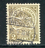 LUXEMBOURG- Y&T N°90- Oblitéré - 1907-24 Ecusson