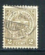 LUXEMBOURG- Y&T N°90- Oblitéré - 1907-24 Scudetto