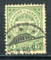 LUXEMBOURG- Y&T N°92- Oblitéré - 1907-24 Abzeichen