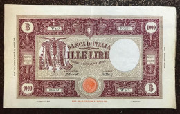 1000 Lire Grande M Testina B.I.22 07 1946 BB+ Naturale Strappetto  LOTTO 1737 - 1000 Lire