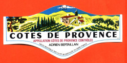 Etiquette Neuve De Vin De Cotes De Provence Adrien Bertaillan à Castillon Du Gard - 75cl - Vin De Pays D'Oc