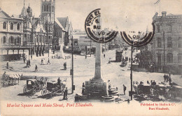 AFRIQUE DU SUD - Market Square And Main Street - Port Elizabeth - Carte Postale Ancienne - Zuid-Afrika