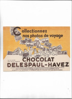 Buvard Ancien Chocolat Delespaul-Havez  Collectionnez Nos Photos De Voyage - Chocolat