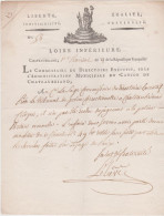 Révolution Lettre Autographe Signature Lelièvre Pierre-François Commissaire Directoire Exécutif Chateaubriand An 4 - Autres & Non Classés