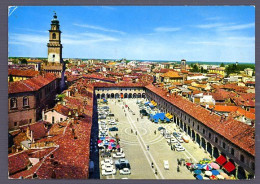 °°° Cartolina - Vigevano Panorama E Piazza Ducale Viaggiata °°° - Vigevano