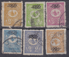 Turquie Timbres Pour Journaux N° 17 / 22 O  La Série Des 6 Valeurs Oblitérées, Dentelure En Général Irrégulière Sinon TB - Newspaper Stamps