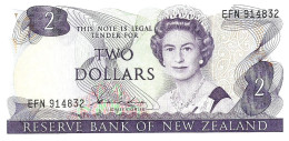 NEW ZEALAND $2 JAMES COOK WMK 2N ISSUE HEAD OF QEII BIRD BACK ND(1981-85) SIGN HARDIE P.170a W. 1992 EF READ DESCRIPTION - Nueva Zelandía