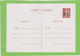 Entier Pétain Carte Postale 1,20 Surcharge RF En Noir Faite à Orléans - Cartes Postales Types Et TSC (avant 1995)