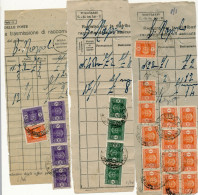 1946  LOTTO 3 CUMULATIVE TASSATE MODELLO C CON SEGNATASSE LUOGOTENENZA - Portomarken