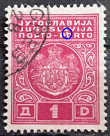 COAT OF ARMS-1 D-PORTO-ERROR DOT ON O-RARE-YUGOSLAVIA-1931 - Segnatasse