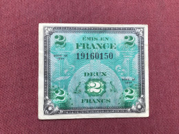 FRANCE Billet 2 Frs France Drapeau - 1944 Drapeau/Francia