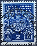 COAT OF ARMS-2 D -POSTMARK VUKOVAR-CROATIA-YUGOSLAVIA-1931 - Impuestos