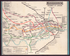 Carte " London's Underground Railways " - Other & Unclassified