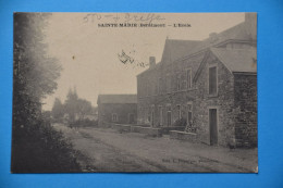 Sainte-Marie Bernimont 1909: L'Ecole Avec Attelage - Libramont-Chevigny