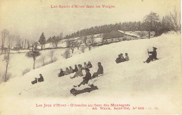 Les Sports D'hiver Dans Les Vosges  Jeux D'hiver Glissades  Saint Die - Sport Invernali